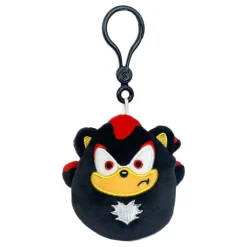 Jazwares Squishmallow Clip Sonic the Hedgehog SHADOW - Sega 3.5 Inch| Plush Clips