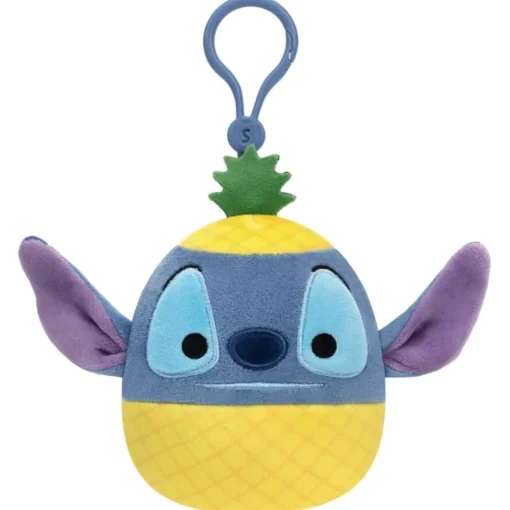 Jazwares Squishmallow Clip Stitch Pineapple - Disney 3.5 Inch| Plush Clips