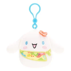 JazWares Squishmallow Clip Tropical Cinnamoroll - Sanrio 3.5 Inch| Plush Clips