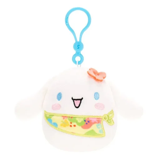 JazWares Squishmallow Clip Tropical Cinnamoroll - Sanrio 3.5 Inch| Plush Clips
