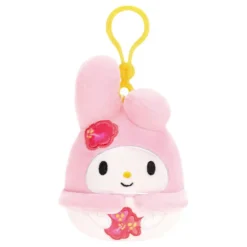 JazWares Squishmallow Clip Tropical My Melody - Sanrio 3.5 Inch| Plush Clips