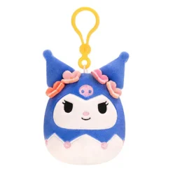 JazWares Squishmallow Clip Tropical Kuromi - Sanrio 3.5 Inch| Plush Clips