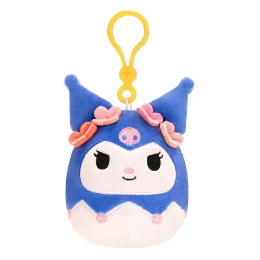 JazWares Squishmallow Clip Tropical Kuromi - Sanrio 3.5 Inch| Plush Clips