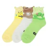 Owl & Goose Gifts Squishmallow Women's 3 Pack Lettuce Edge Crew Socks -| Lifestyle