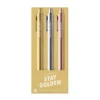 Owl & Goose Gifts Stay Golden Jotter Set by Talking Out of Turn -| Stickers & Stationary
