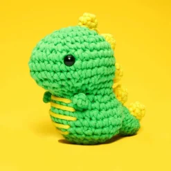 Owl & Goose Gifts The Woobles Fred the Dinosaur Beginner Crochet Kit -| Plush Toys|Activities & Crafts