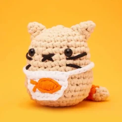 Owl & Goose Gifts The Woobles Nico the Cat Beginner Crochet Kit -| Plush Toys|Activities & Crafts