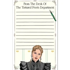 Owl & Goose Gifts Tortured Poets Department Notepad by The Found -| Stickers & Stationary