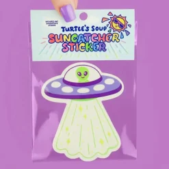 Owl & Goose Gifts Turtle's Soup Alien UFO Suncatcher Sticker -| Stickers & Stationary