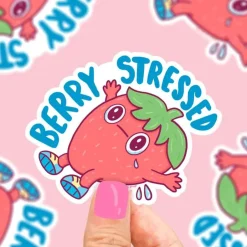 Owl & Goose Gifts Turtle's Soup Berry Stressed Vinyl Sticker -| Stickers & Stationary