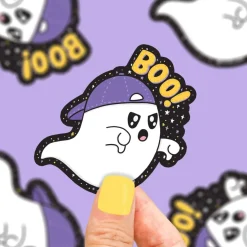 Owl & Goose Gifts Turtle's Soup Boo Ghost Halloween Vinyl Sticker -| Stickers & Stationary