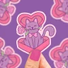 Owl & Goose Gifts Turtle's Soup Chocolate Rose Kitty Valentine Vinyl Sticker -| Stickers & Stationary