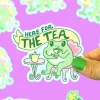 Owl & Goose Gifts Turtle's Soup Guess Here for the Tea Vinyl Sticker -| Stickers & Stationary