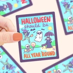 Owl & Goose Gifts Turtle's Soup Halloween Should Be All Year 'Round Vinyl Sticker| Stickers & Stationary