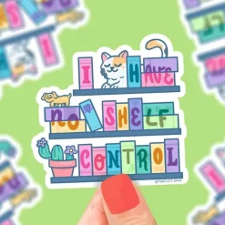 Owl & Goose Gifts Turtle's Soup I Have No Shelf Control Vinyl Sticker -| Stickers & Stationary