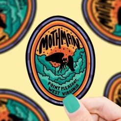 Owl & Goose Gifts Turtle's Soup Mothman Halloween Vinyl Sticker -| Stickers & Stationary