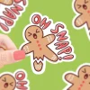 Owl & Goose Gifts Turtle's Soup Oh Snap Gingerbread Holiday Vinyl Sticker -| Stickers & Stationary