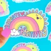 Owl & Goose Gifts Turtle's Soup Radiate Positivity Vinyl Sticker -| Stickers & Stationary