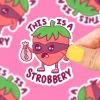 Owl & Goose Gifts Turtle's Soup This is a Strobbery Vinyl Sticker -| Stickers & Stationary