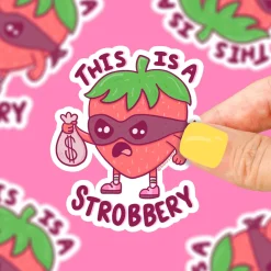 Owl & Goose Gifts Turtle's Soup This is a Strobbery Vinyl Sticker -| Stickers & Stationary