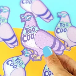 Owl & Goose Gifts Turtle's Soup Too Coo Vinyl Sticker -| Stickers & Stationary