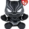 Owl & Goose Gifts Ty Beanie Babies 8 Inch Black Panther Marvel Plush Toy -| Plush Toys