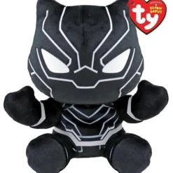 Owl & Goose Gifts Ty Beanie Babies 8 Inch Black Panther Marvel Plush Toy -| Plush Toys