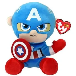 Owl & Goose Gifts Ty Beanie Babies 8 Inch Captain America Marvel Plush Toy -| Plush Toys