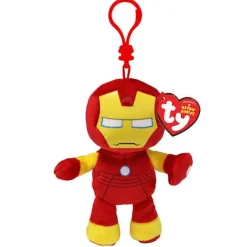 Owl & Goose Gifts Ty Beanie Babies 4 Inch Marvel Iron Man Plush Clip -| Plush Toys|Plush Clips