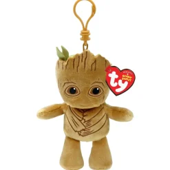 Owl & Goose Gifts Ty Beanie Babies 4 Inch Marvel Groot Plush Clip -| Plush Toys|Plush Clips
