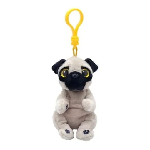 Owl & Goose Gifts Ty Beanie Bellies 4 Inch Izzy the Pug Plush Clip -| Plush Toys|Plush Clips