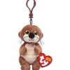 Owl & Goose Gifts Ty Beanie Bellies 4 Inch Mitch the Otter Plush Clip -| Plush Toys|Plush Clips