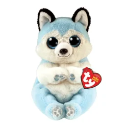 Owl & Goose Gifts Ty Beanie Bellies 8 Inch Thunder the Blue Husky Plush Toy -| Plush Toys