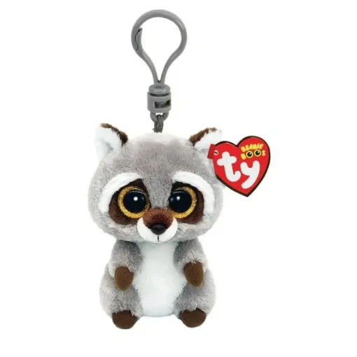 Owl & Goose Gifts Ty Beanie Boos 3 Inch Oakie the Raccoon Plush Clip -| Plush Toys|Plush Clips