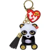 Owl & Goose Gifts Ty Mini Boos 2.5 Inch Chi the Panda Clip -| Plush Toys|Keychains