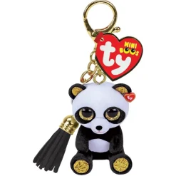 Owl & Goose Gifts Ty Mini Boos 2.5 Inch Chi the Panda Clip -| Plush Toys|Keychains