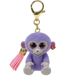 Owl & Goose Gifts Ty Mini Boos 2.5 Inch Grapes the Monkey Clip -| Plush Toys|Keychains