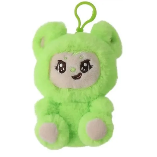 Yoonique Toys LaBabies 4.5 Inch ZuZu Green Plush Clip| Plush Toys|Plush Clips