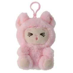 Yoonique Toys LaBabies 4.5 Inch ViVi Pink Plush Clip| Plush Toys|Plush Clips
