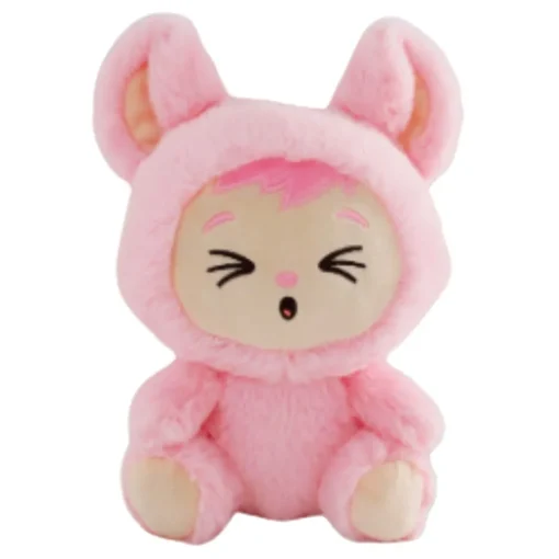 Yoonique Toys LaBabies 8 Inch ViVi Pink Plush Toy| Plush Toys|Plush Clips